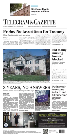 Cover of Telegram & Gazette
