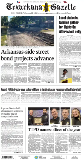 Cover of Texarkana Gazette