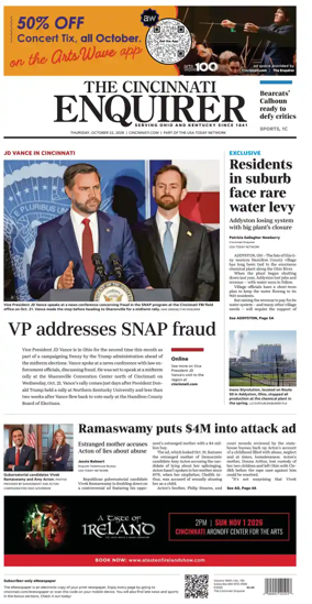 Cover of The Cincinnati Enquirer