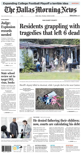 Cover of The Dallas Morning News
