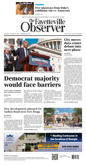Cover of The Fayetteville Observer