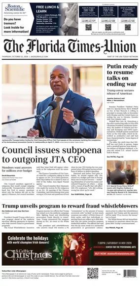 Cover of The Florida Times-Union
