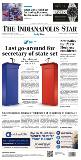 Cover of The Indianapolis Star