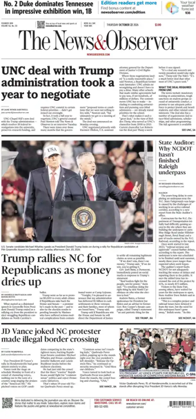 Cover of The News & Observer