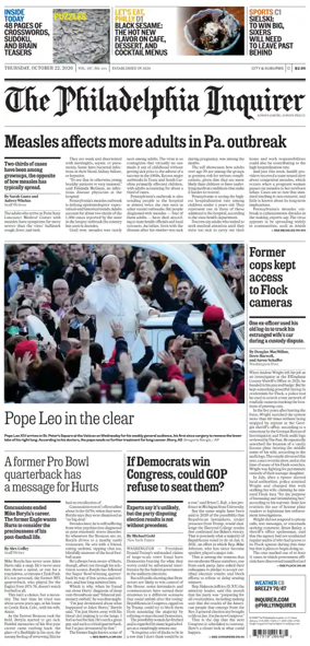 Cover of The Philadelphia Inquirer