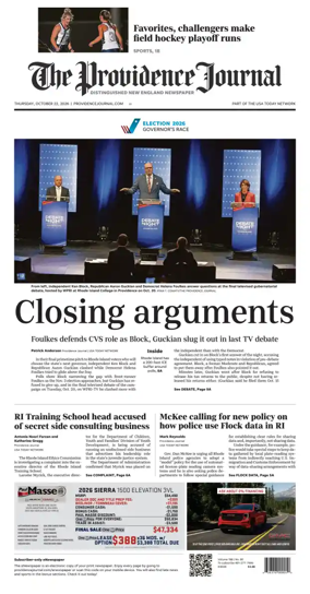 Cover of The Providence Journal