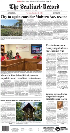 Cover of The Sentinel-Record