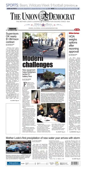 Cover of The Union Democrat