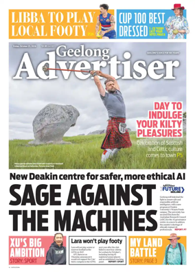 Cover of Geelong Advertiser
