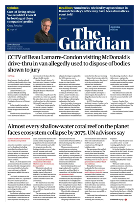 Cover of The Guardian Australia