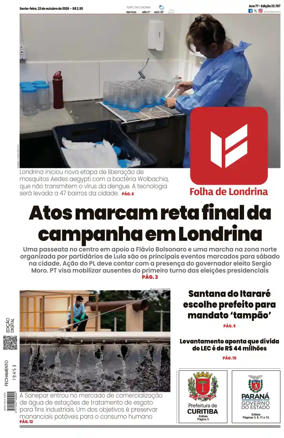 Cover of Folha de Londrina