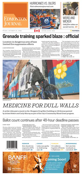 Cover of Edmonton Journal