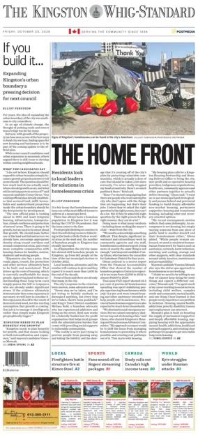Cover of Kingston Whig-Standard