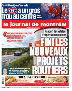 Cover of Le Journal de Montreal