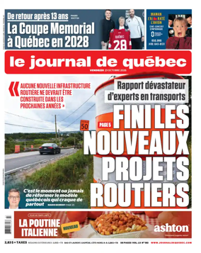 Cover of Le Journal de Quebec