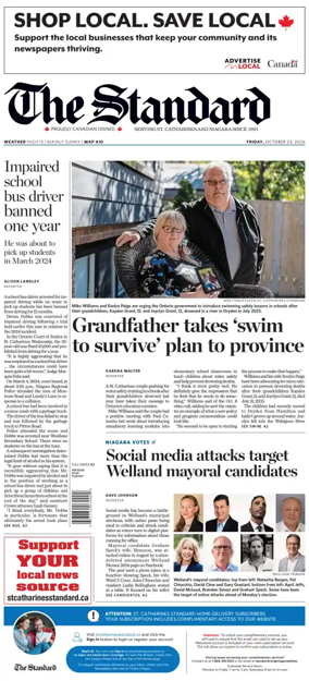 Cover of The Standard (St. Catharines)