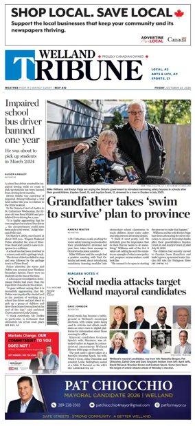 Cover of The Welland Tribune