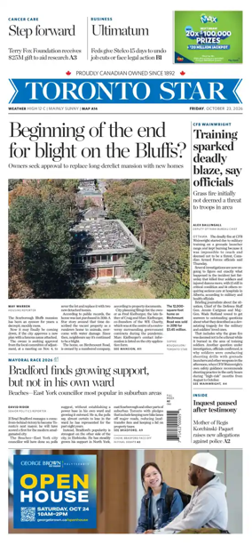 Cover of Toronto Star