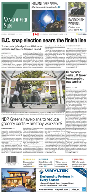 Cover of Vancouver Sun