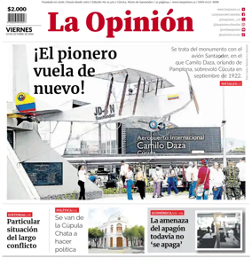 Cover of La Opinion
