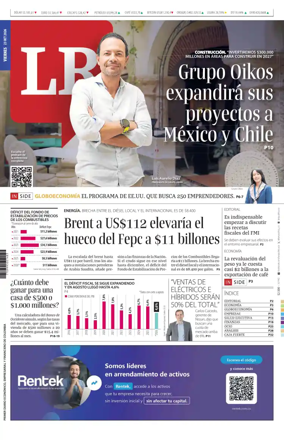 Cover of La Republica (Colombia)