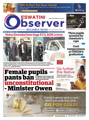 Cover of Eswatini Observer