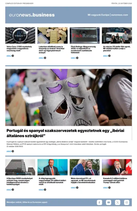 Cover of Euronews Business (Hungarian)