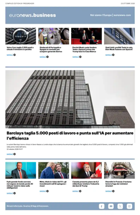 Cover of Euronews Business (Italian)