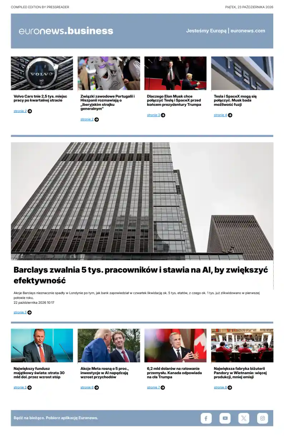 Cover of Euronews Business (Polish)