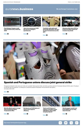 Cover of Euronews Business