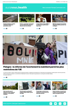 Cover of Euronews Health (French)