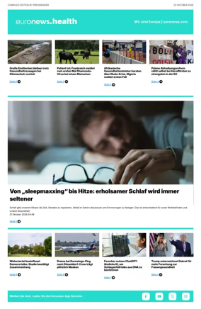 Cover of Euronews Health (German)