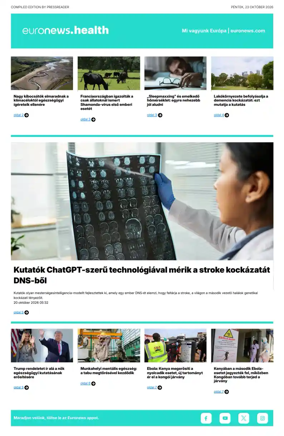 Cover of Euronews Health (Hungarian)
