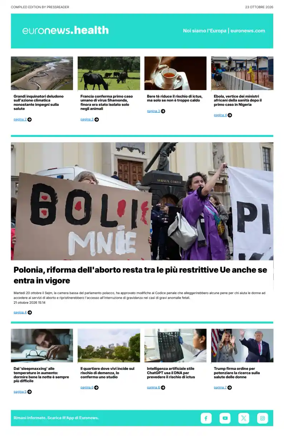 Cover of Euronews Health (Italian)
