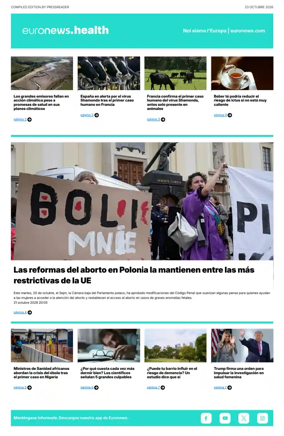 Cover of Euronews Health (Spanish) Compiled Edition