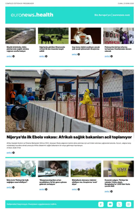 Cover of Euronews Health (Turkish) Compiled Edition
