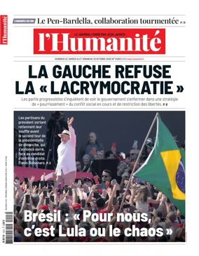 Cover of L'HUMANITE