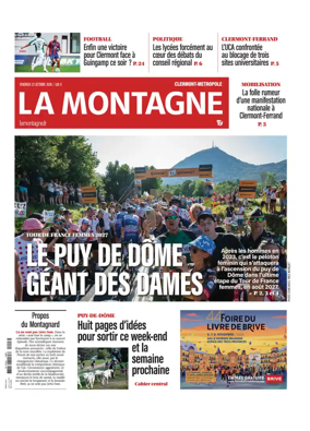 Cover of La Montagne (Clermont-Metropole)