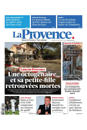Cover of La Provence Salon-de-Provence / Pays salonais
