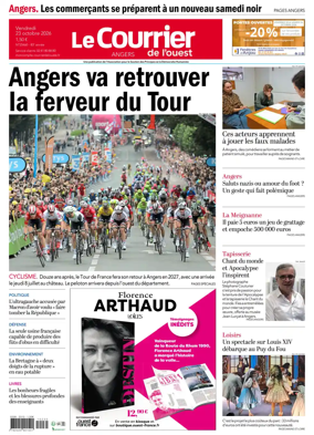 Cover of Le Courrier de l’Ouest (Angers)