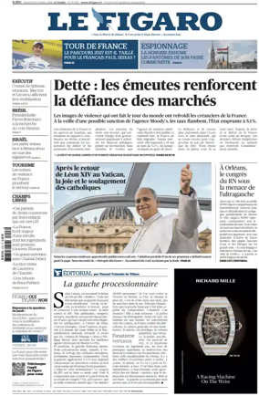 Cover of Le Figaro