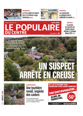 Cover of Le Populaire du Centre (Haute-Vienne)