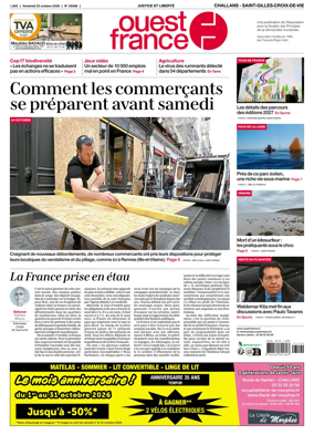 Cover of Ouest France (Challans / Saint-Gilles-Croix-de-Vie)