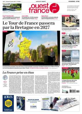Cover of Ouest-France (Fougeres Vitre)
