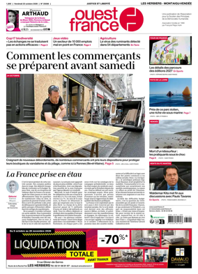 Cover of Ouest France (Les Herbiers / Montaigu)