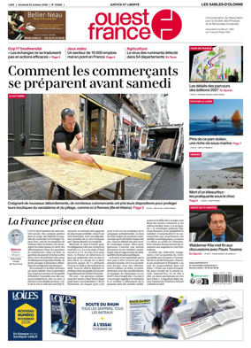 Cover of Ouest France (Les Sables-d'Olonne)