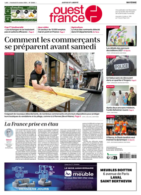 Cover of Ouest France (Mayenne)