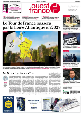 Cover of Ouest France (Nantes)