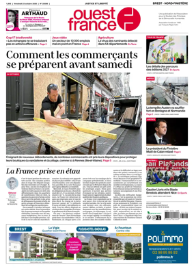 Cover of Ouest France (Nord-Finistere)