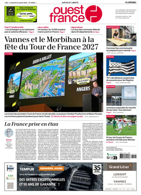 Cover of Ouest France (Ploermel)